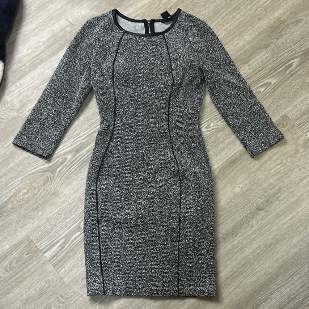 H&M Gray Dress with 3/4 Sleeves